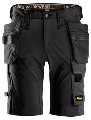 6175 AllroundWork, Arbeidsshorts i fireveis stretch med hylsterlommer