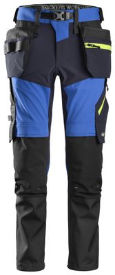 FlexiWork, Softshell Stretchbukse+ med hylsterlommer - 5695 - True Blue\Navy