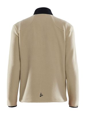 Adv Explore Pile Fleece Jacket M - Ecru-Black