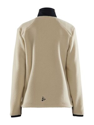 Adv Explore Pile Fleece Jacket W - Ecru-Black