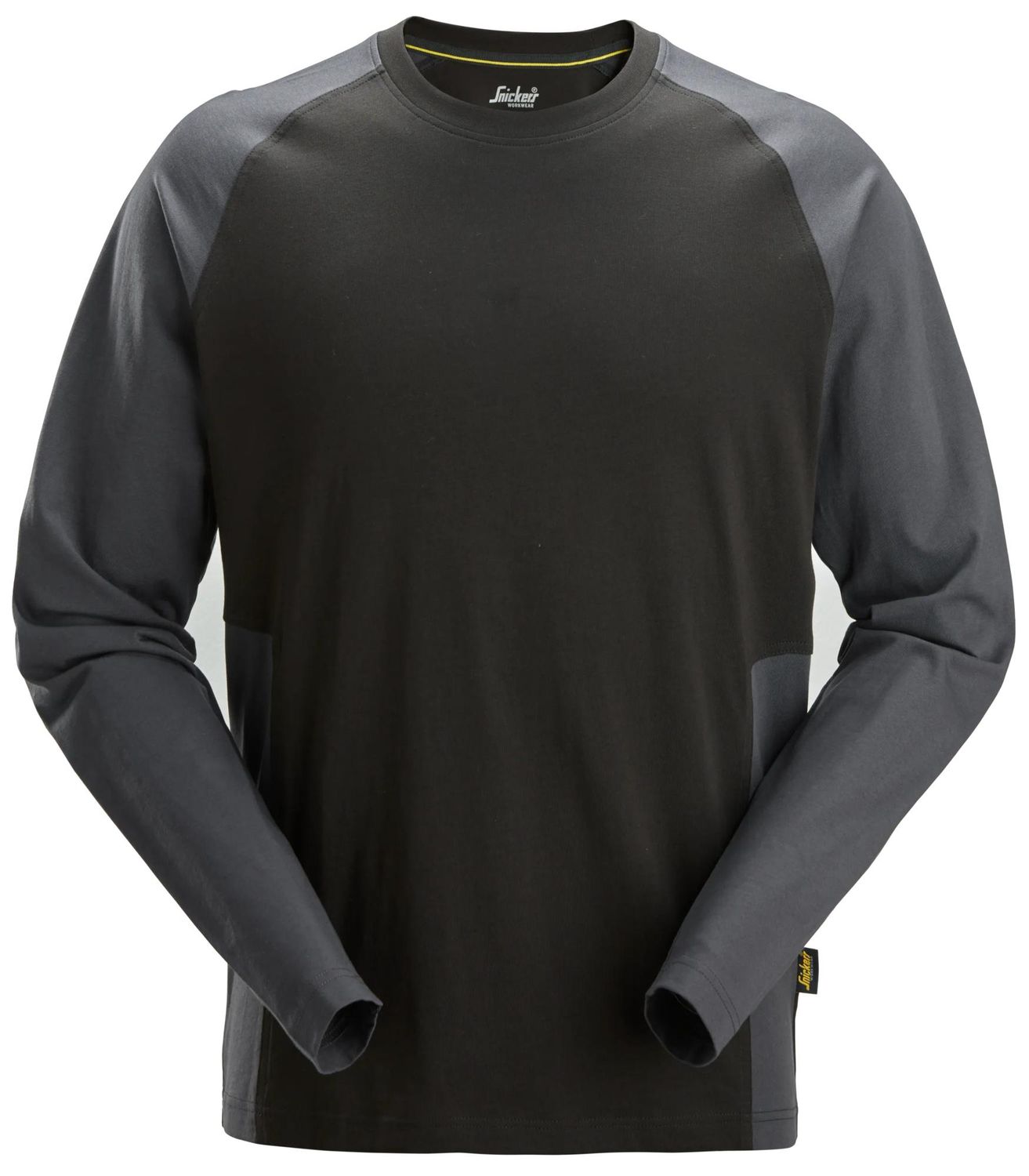 Tofarget trøye, FARGE: 0458 - Black\Steel Grey, STØRRELSE: STR: XS