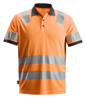 Poloskjorte, Klasse 2, FARGE: 5500 - High Visibility Orange, STØRRELSE: STR: XS