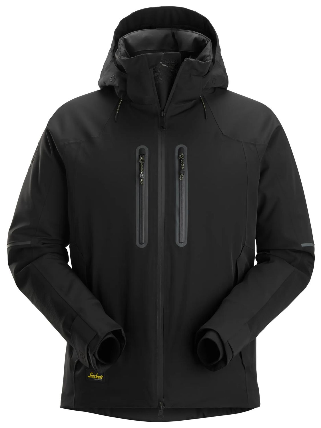 FlexiWork, Vanntett jakke med stretch, FARGE: 0404 - Black, STØRRELSE: STR: XS