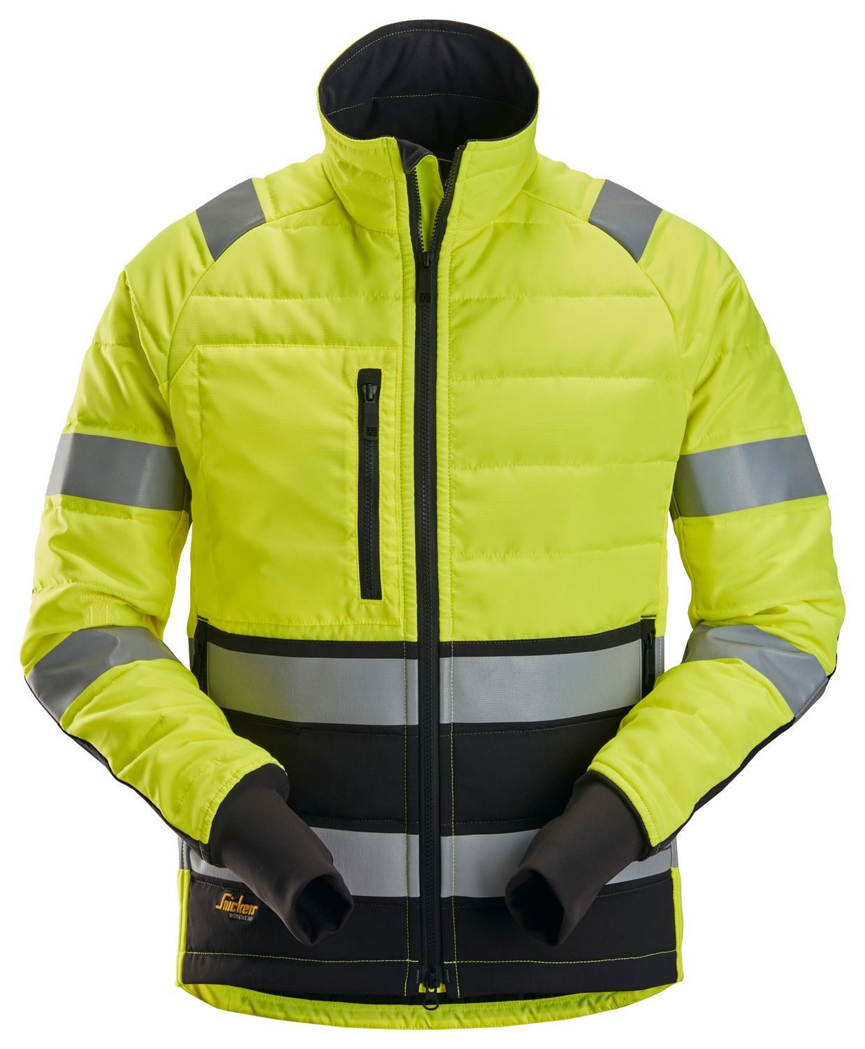 High-Vis Jakke lett fôret, klasse 2, FARGE: 6604 - High Visibility Yellow\Black, STØRRELSE: STR: XS