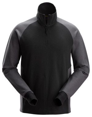 Tofarget genser med kort glidelås