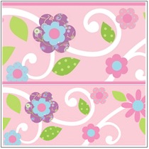 Bordüür Floral Scroll