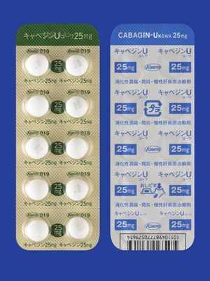 CABAGIN-U KOWA Tab.25mg