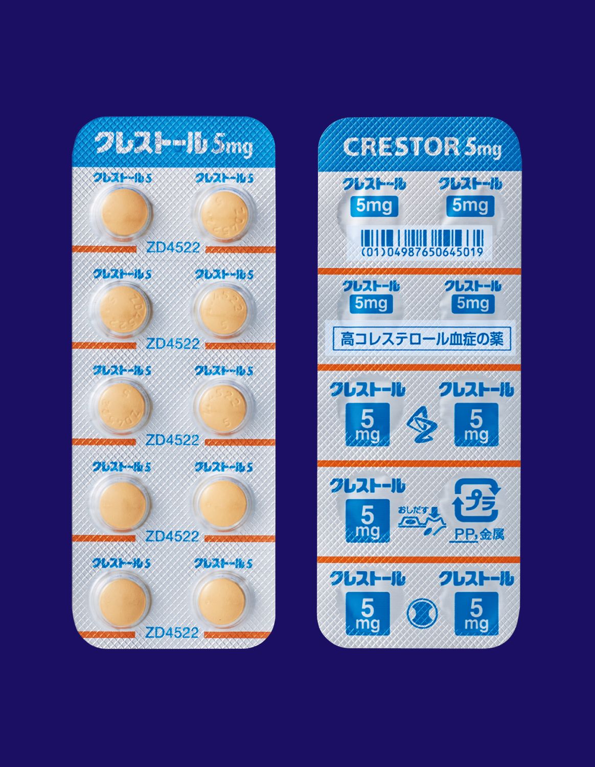 CRESTOR Tablets 5mg, Package type: 100 tab.