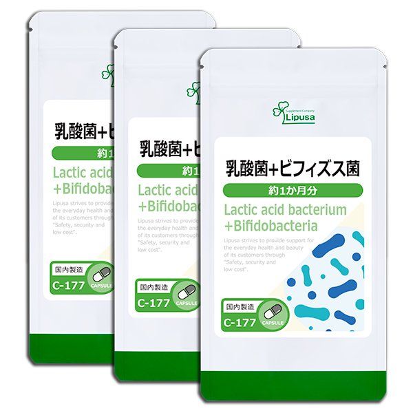 Lactic acid bacterium + Bifidobacteria (1 month) 60cap. 3bag.