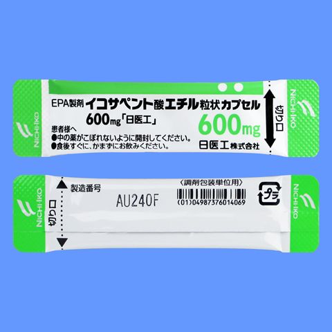 ETHYL ICOSAPENTATE Granular Capsules 600mg (Nichi-Iko) 420pack.