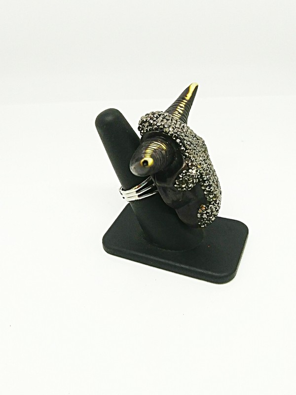 LongHorn Ring- Silver Ring - Adjustable