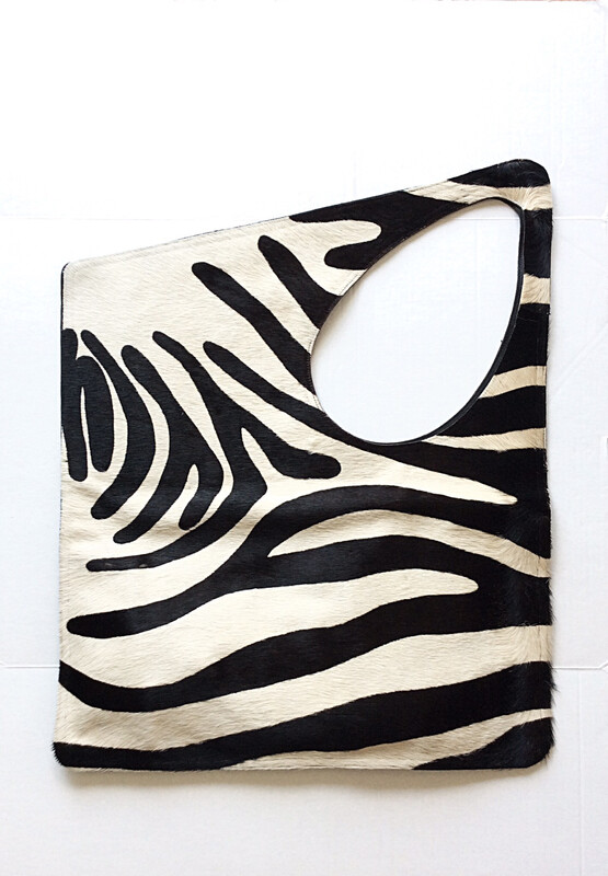 Try-Angle Zebra Handbag
