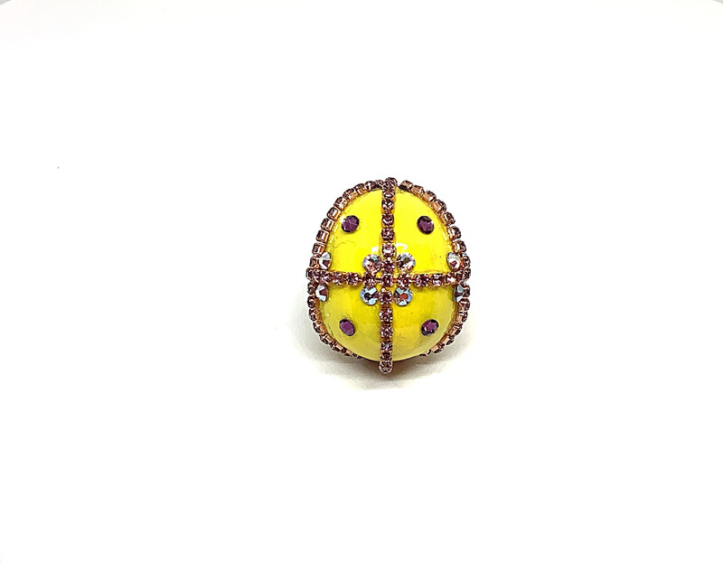 FAB-u-LUS Yellow Stud Ring