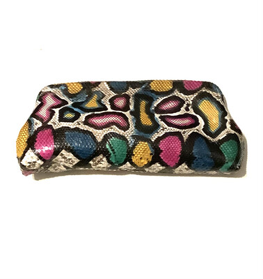 Inspired Vintage Clutch: Multi Python Boss (Small)