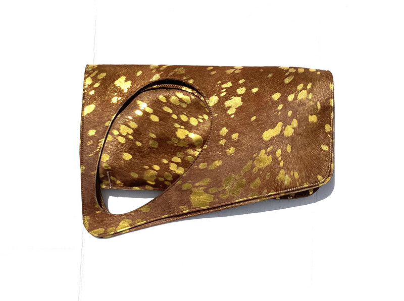 Try-Angle Gold and Browns (GAB) w/hair Cowhide .