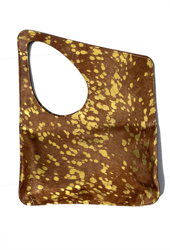 Try-Angle Gold and Browns (GAB) w/hair Cowhide .