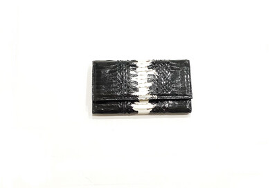BaW- Black and White Wallet w/snap
