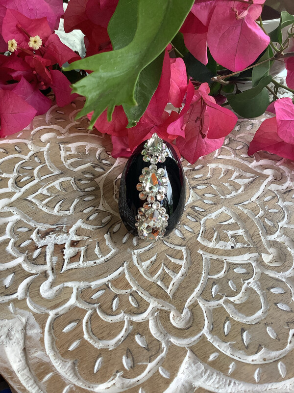  Vintage Tuxedo Ring -Adjustable