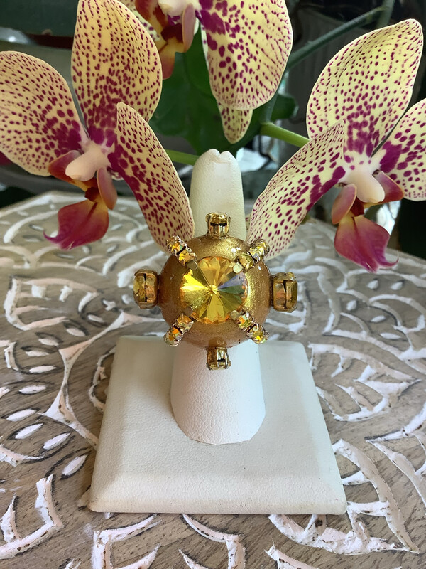  Queens Golden Crown Ring - Adjustable
