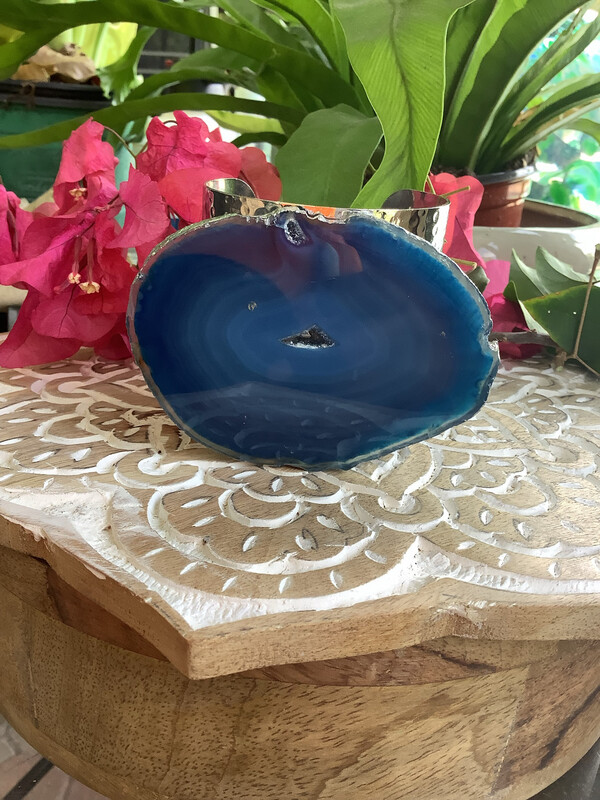 Agate Cuff Blue 