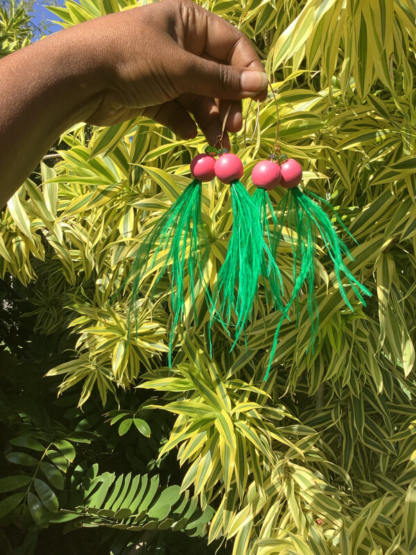 Green and Pink (GAP) Earring 