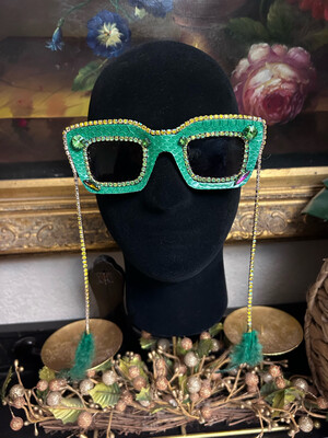Green Masquerade Sunglasses