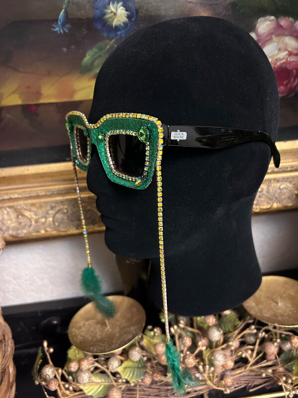 Green Masquerade Sunglasses