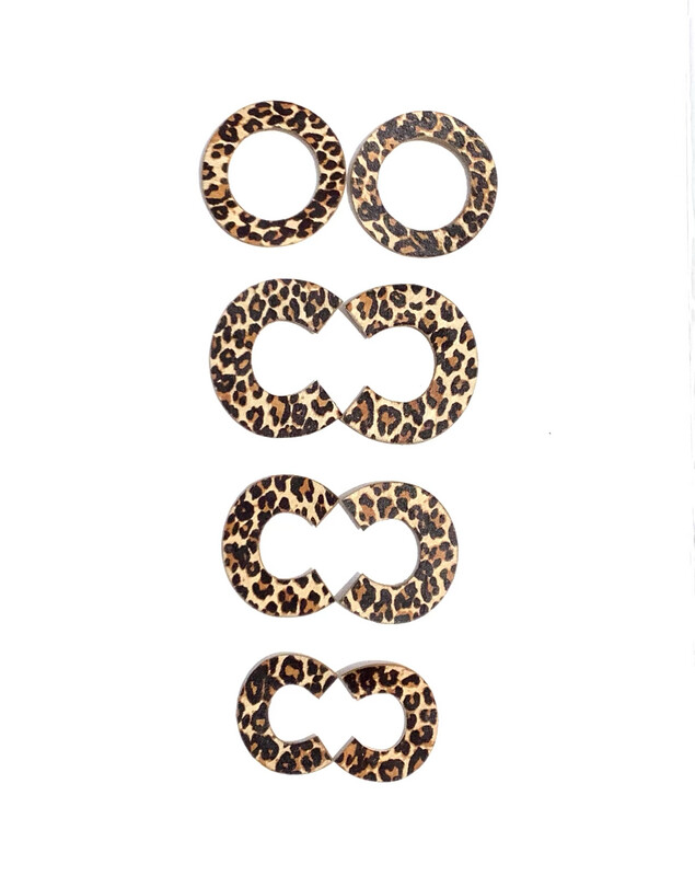 Option Leapord Earrings Small