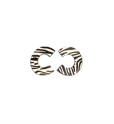 Option Zebra Earrings Small