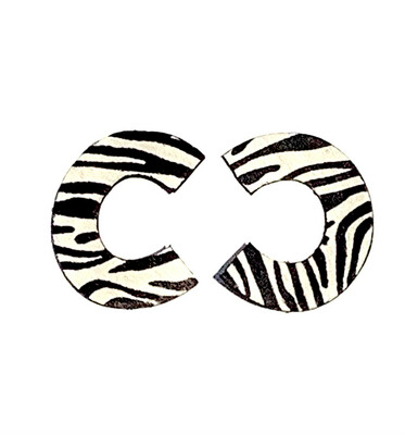 Option Zebra Earrings Medium