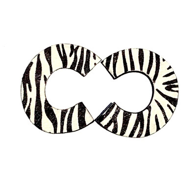 Option Zebra Earrings Large