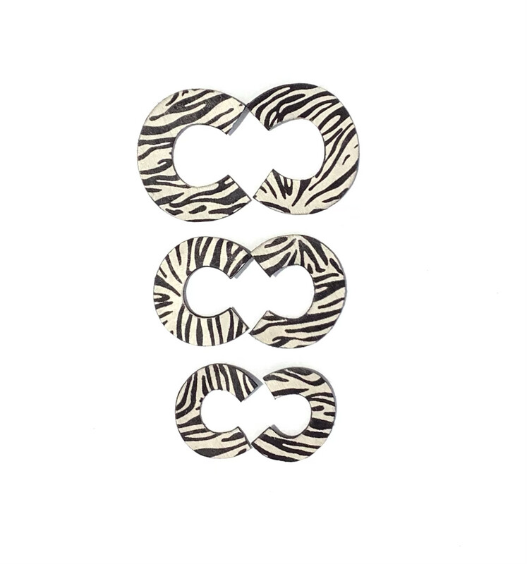 Option Zebra Earrings Large