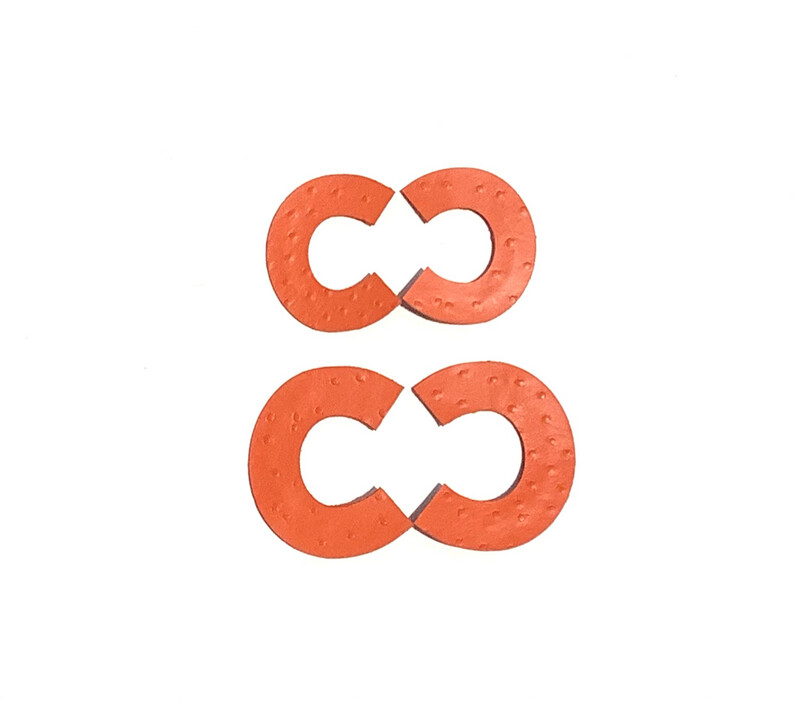 Option Orange Earrings Medium