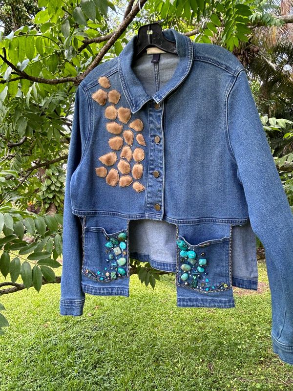 Jazzy Giraffe Jeans Jacket