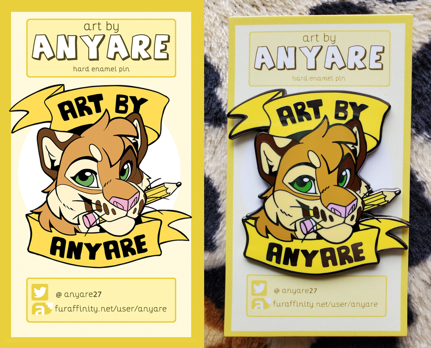 Art by Anyare - Hard Enamel Pin