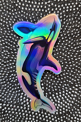 Orca 3&quot; Holo Vinyl Sticker