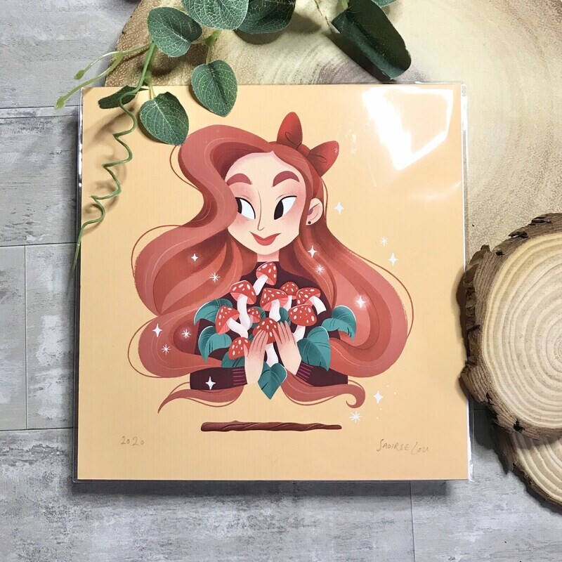 Autumn Witch 8x8 Print