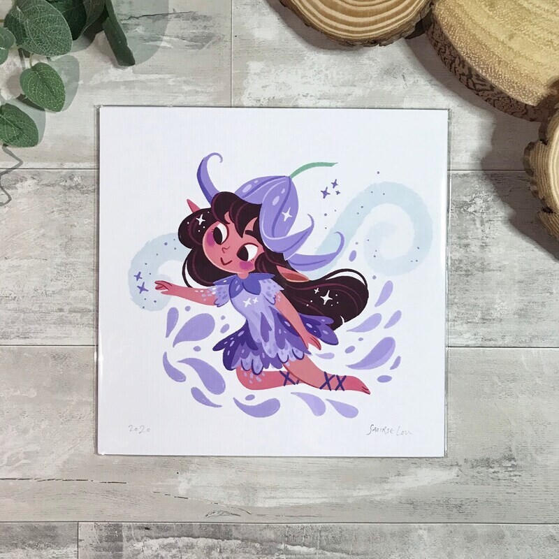 Bluebell Fairy 8X8 art print