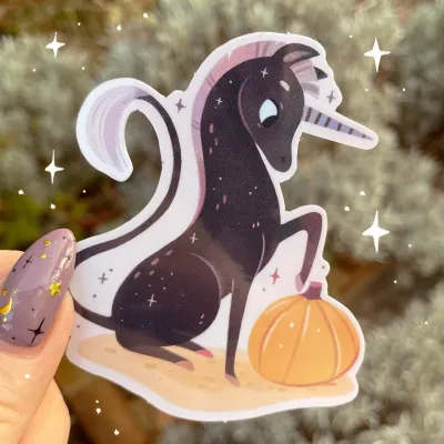 Unicorn holographic sticker