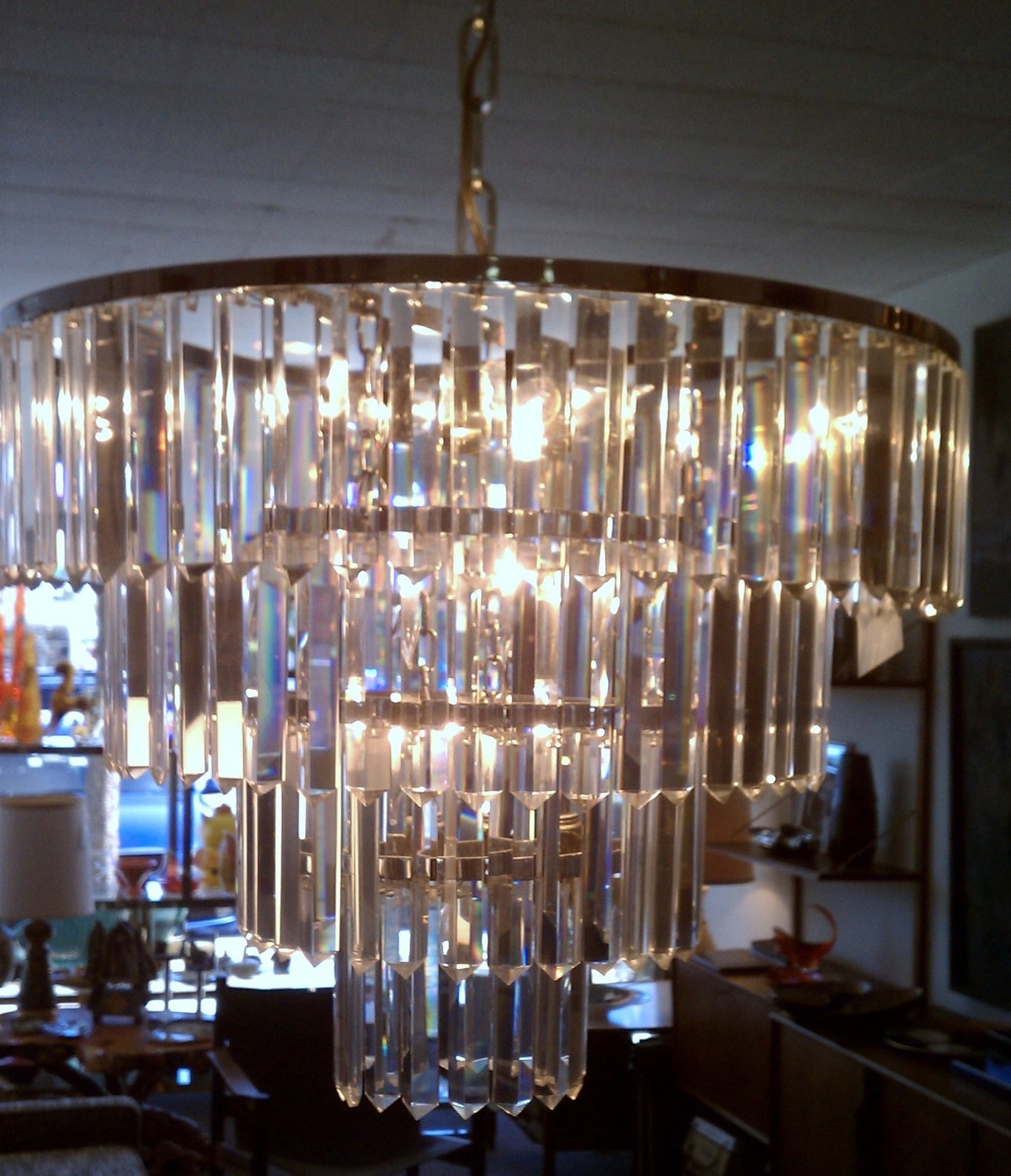 4 Tier Crystal Chandelier