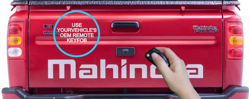Mahindra Pik-Up Central locking integrated tailgate lock. DIY kit.