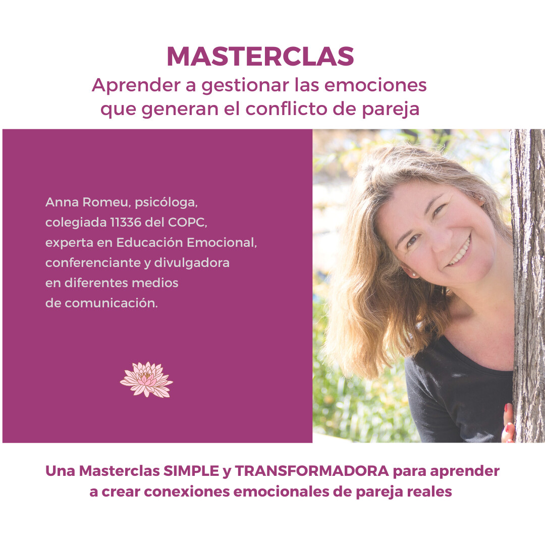 MASTERCLAS 3 - Aprende a gestionar las emociones que generan el conflicto de pareja /Versión en catalán/