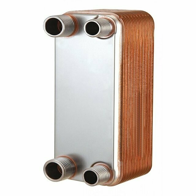 INTERCAMBIADOR DE CALOR PLACAS BRAZED PLATE HEAT EXCHANGER R22, R410, R134, R404, R407, R507, 5 TONELADAS, 1 CIRCUITO,  MARCA ¨FC¨