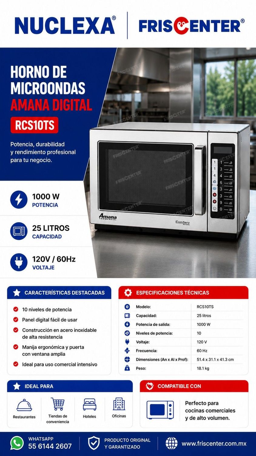 RCS10TS HORNO DE MICROONDAS AMANA