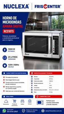 RCS10TS HORNO DE MICROONDAS AMANA