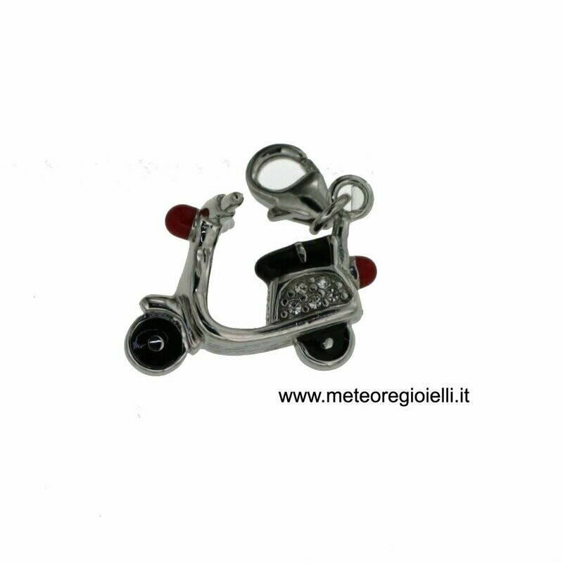 Charm Moto Vespa Argento 925