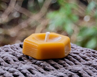 Honeycomb Hexagon Beeswax Candle