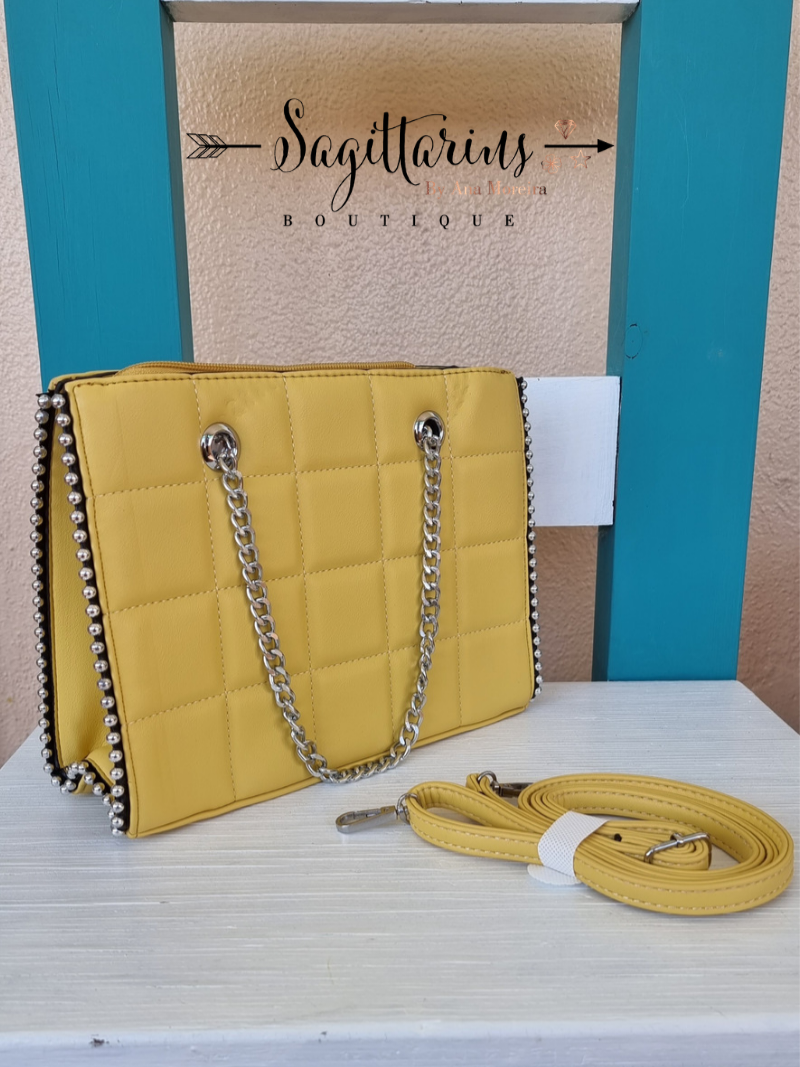 Mala c/ detalhes Prateados