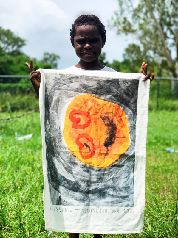 Tea Towel - Top End Communities - Minmarama Smiley