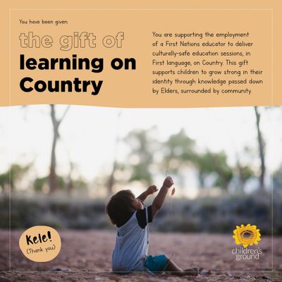 Gift of Learning on Country